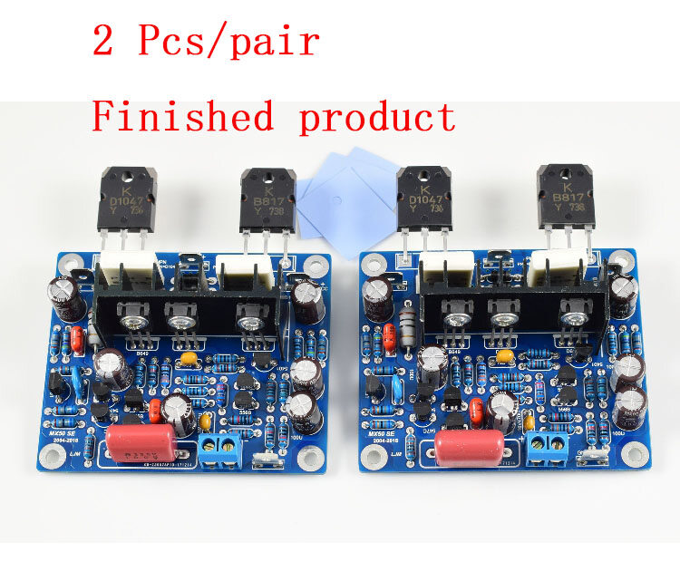 2 pcs/pair ljm mx50 se power amplifier board dual channel 15w-100w amplifier board