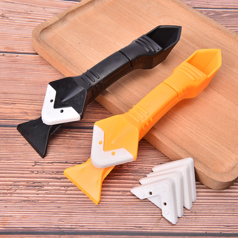 XC Glass Glue Angle Scraper 3 in 1 Caulk Silicone Sealant Remover Tool