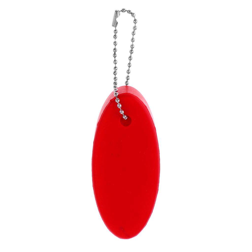5x Yachting Boating Fishing Floating Oval Keychain Keyring Water Key Float