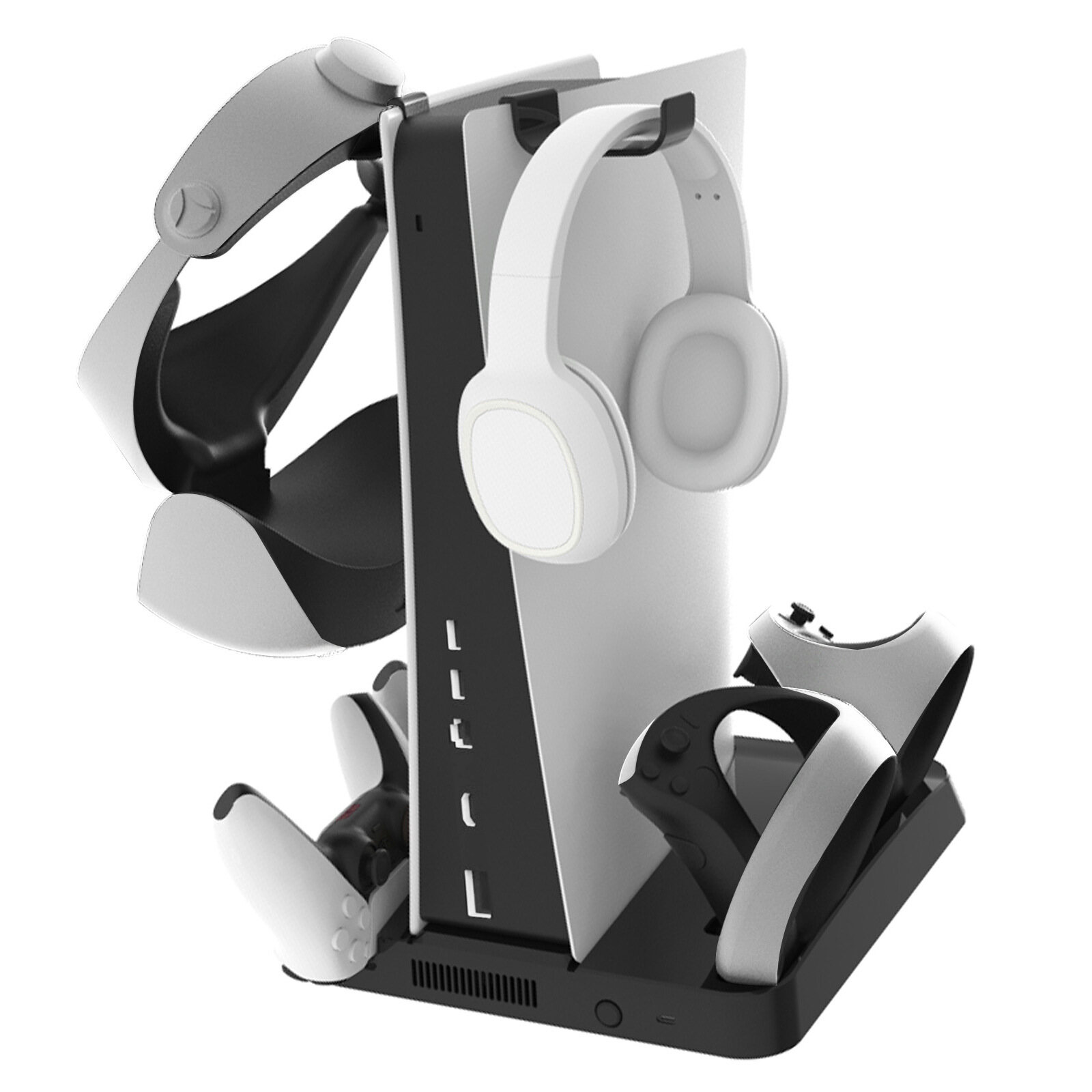 For ps5 psvr2 charging vertical stand 2 cooling fan for ps5 console headset vr2 glasses accessories