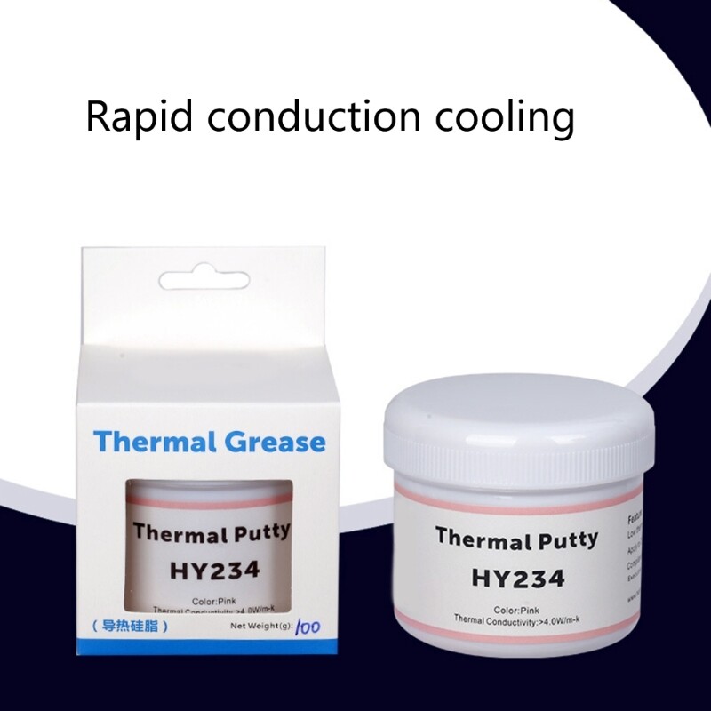 HY234 4.0W Pink Thermal Grease Paste Shape Formable Heatsink Thermal Compound for Computer Chip Chipset CPU GPU Cooler