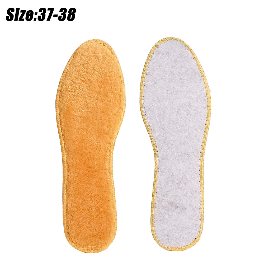 Autumn And Winter Warm Gold Plush Insole for Men Women Soft Comfortable Cuttable Thicken Breathable Insole