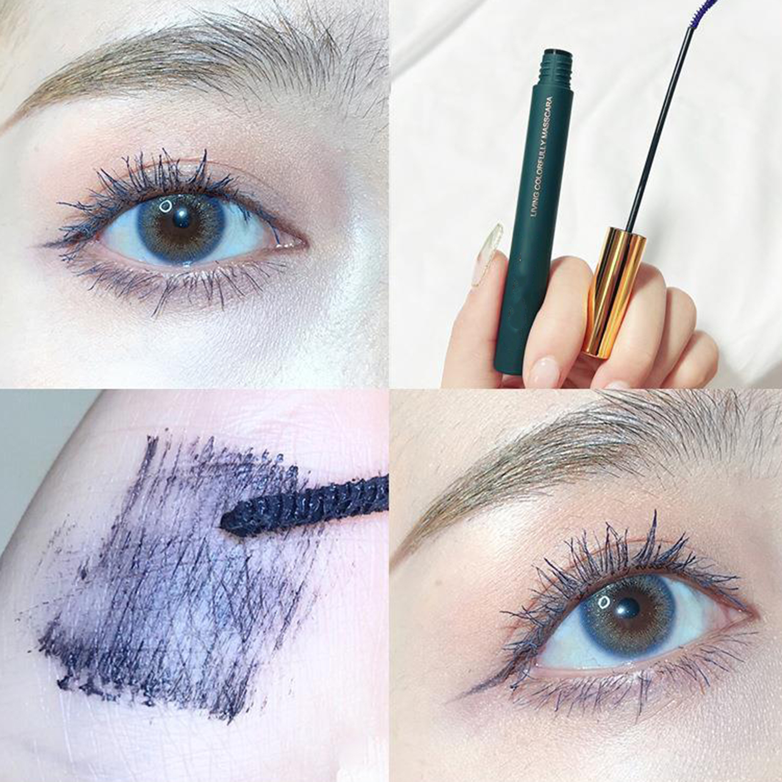 Cây chuốt dài mi trang điểm mascara không thấm nước mi Mascara bền lâu không Smudge dày đồ nối lông mi dụng cụ trang điểm chuyên nghiệp màu đen/xanh/nâu/đỏ hồng lý tưởng