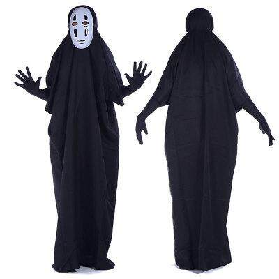 Adult Stage Costume Cosplay Faceless Monster Costume Halloween Party Costume Anime Character Costume+Mask