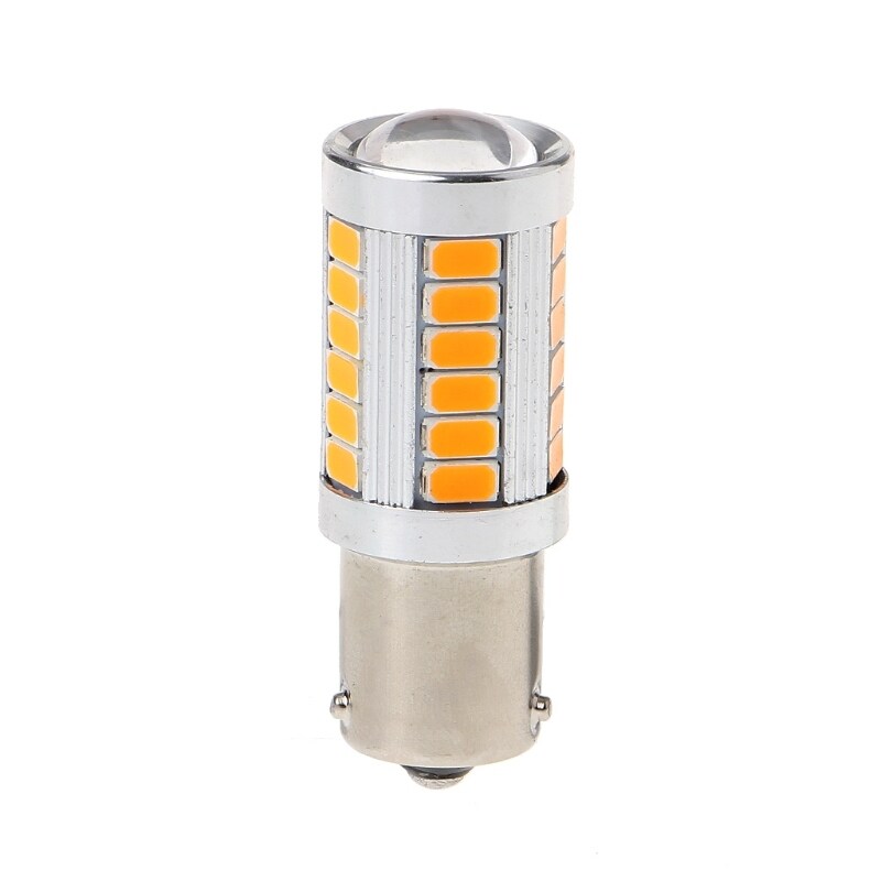 DC 12V BAU15S PY21W 150 Độ 33 SMD 5630 Đèn LED Xe Màu Vàng Đèn Báo Rẽ Mới
