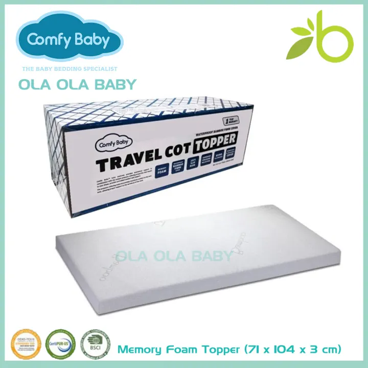 travel cot topper