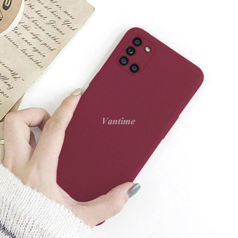 Vantime Cho Ốp Lưng Samsung Galaxy A31 Vỏ Đá Sa Thạch Mềm Ốp Lưng Siêu Mỏng Bảo Vệ Điện Thoại Mỏng