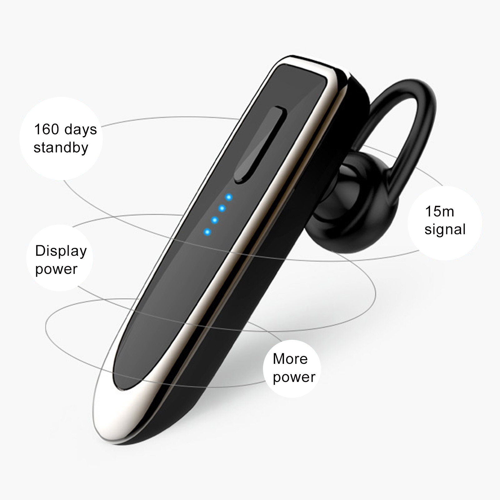 K23 Bluetooth 5.0 Wireless Rechargeable Earphones with Voice Function for Phone