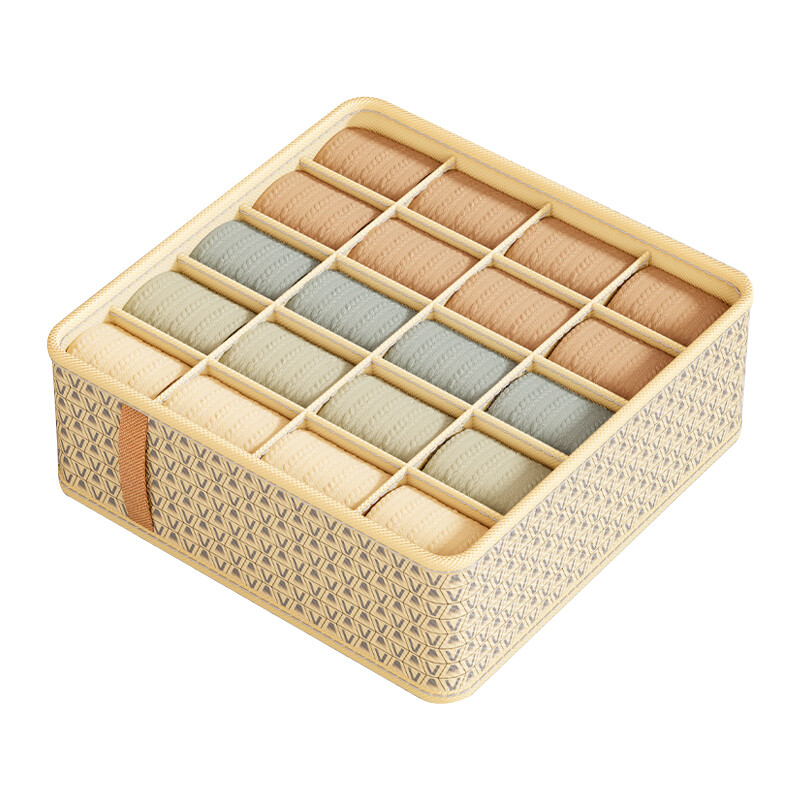 Loozykit Divider Storage Box Panty / Socks / Bra Storage Box Underwear Organizer Drawer
