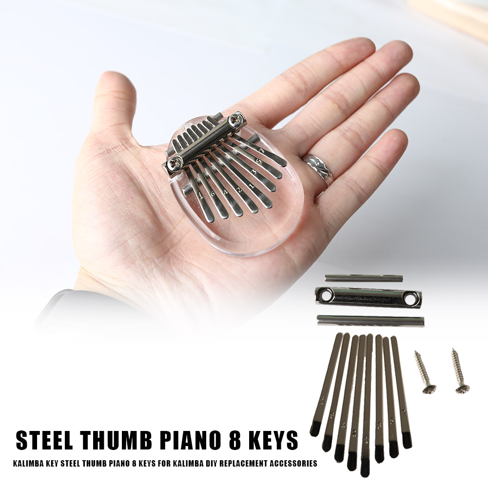 Kalimba Key Thumb Piano 8 Keys for Kalimba DIY Replacement Part Accessory