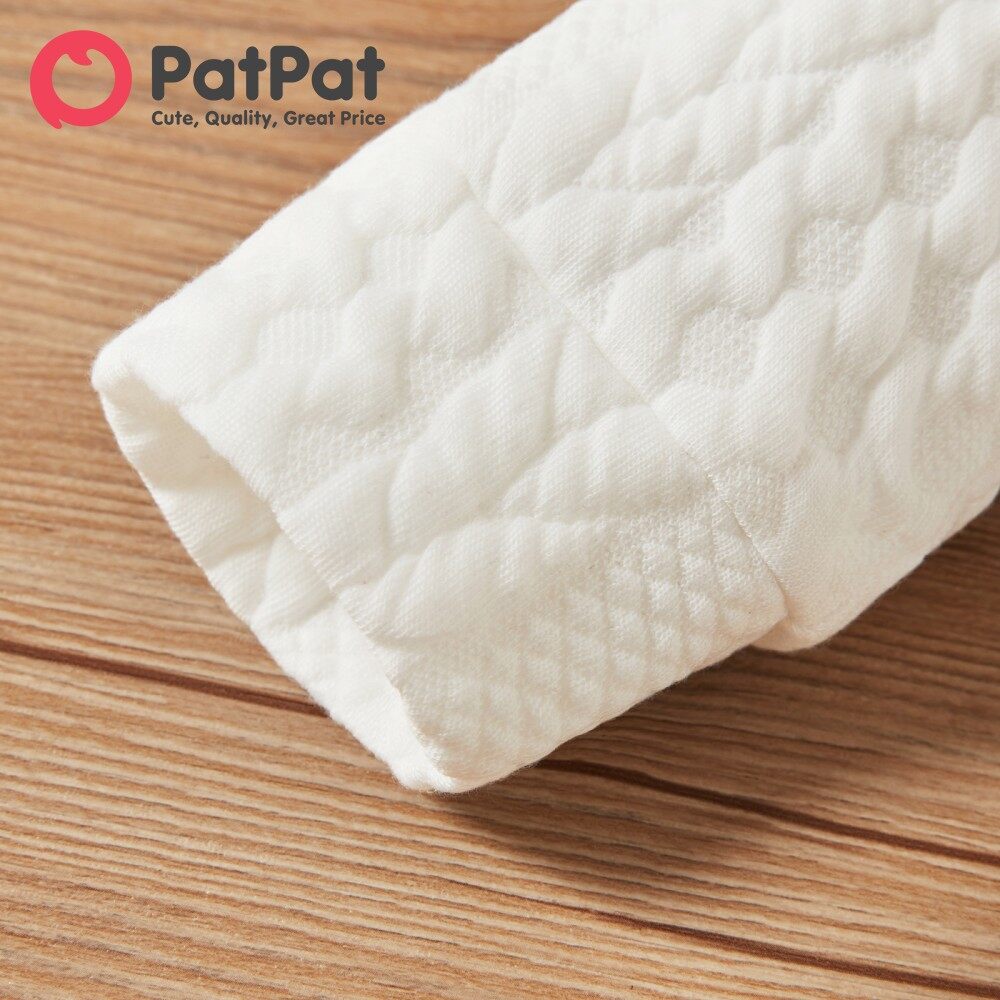 PatPat 2 Chiếc Bộ Dệt Kim Giả Dài Tay Màu Trơn Cho Bé Gái