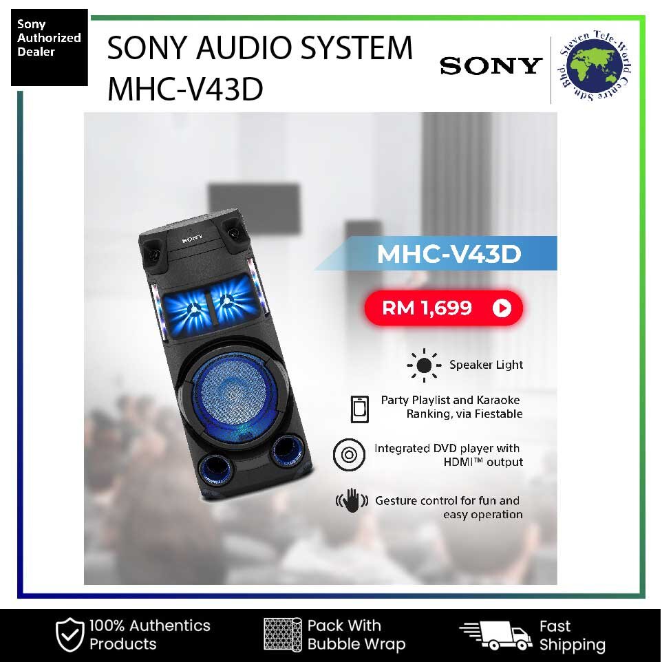 SONY HOME AUDIO SYSTEM MHCV43D Lazada