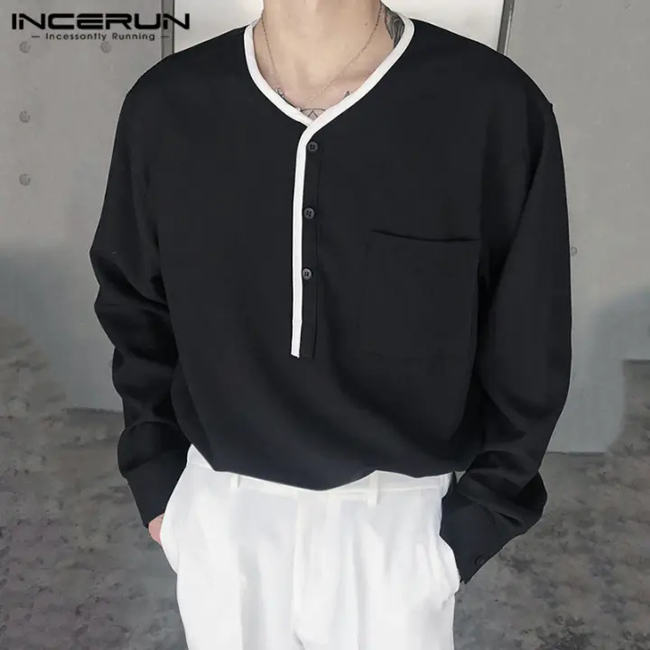 Mens long sleeve dress t shirts Clearance