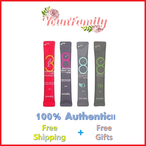 [MASIL] 8 Seconds Hair Mask Stick Pouch 8ml (Salon,Liquid,Salon Super Mild,Cmc Shampoo)