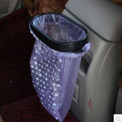 Circle Cool Foldable Car Organizer Frame Auto Trash Can Car Accessories Automobile Garbage Rubbish Waste Holder