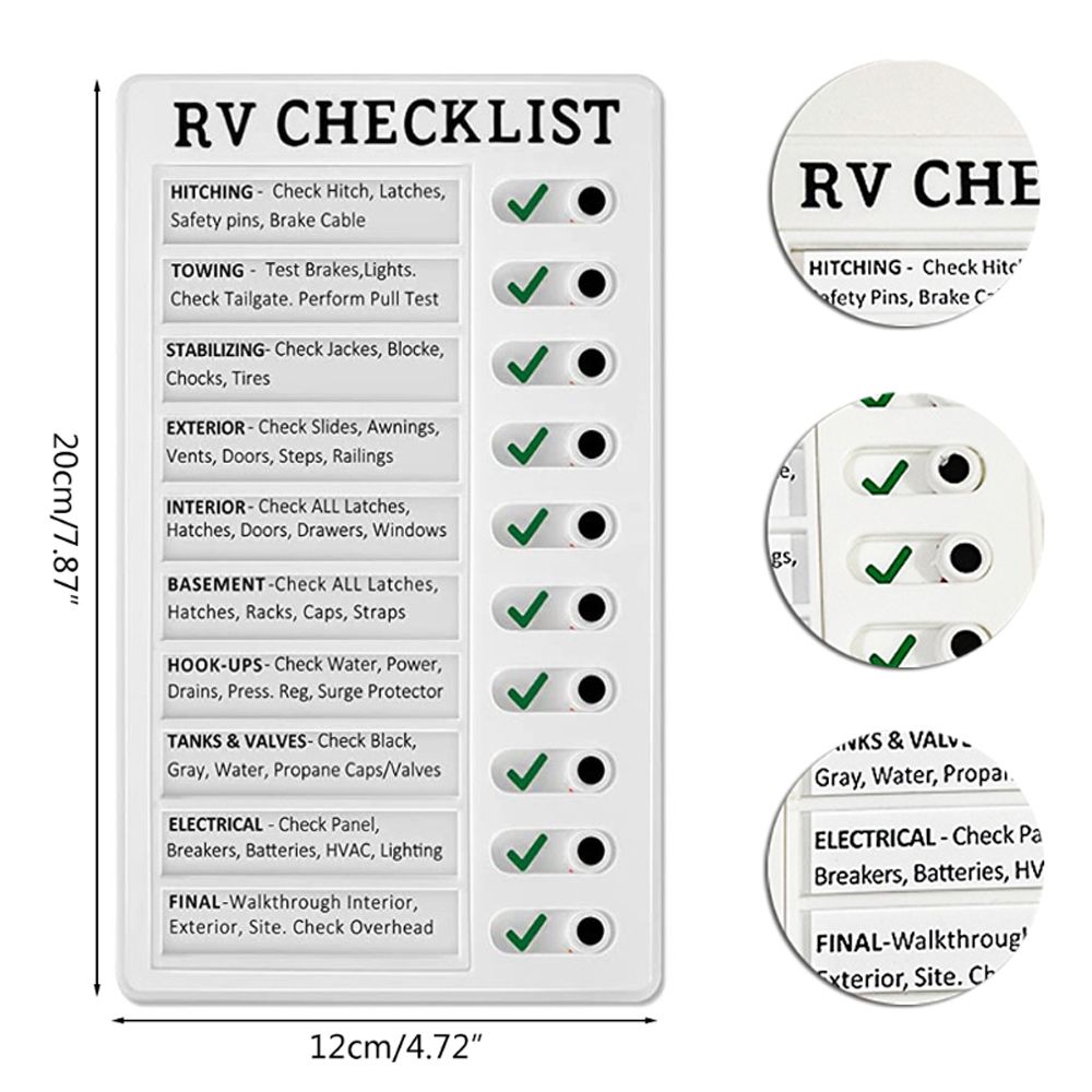 Tool Check Reminder ROBERTA Adjustable Reminder Tool Check List Board To Do List RV Home ...