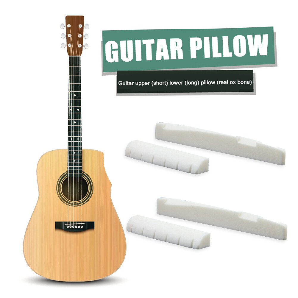 4 Chiếc Guitar Xương Trâu Cầu Nut Saddle Cho Đàn Guitar 6 Dây Nhạc Cụ Dây Các Bộ Phận