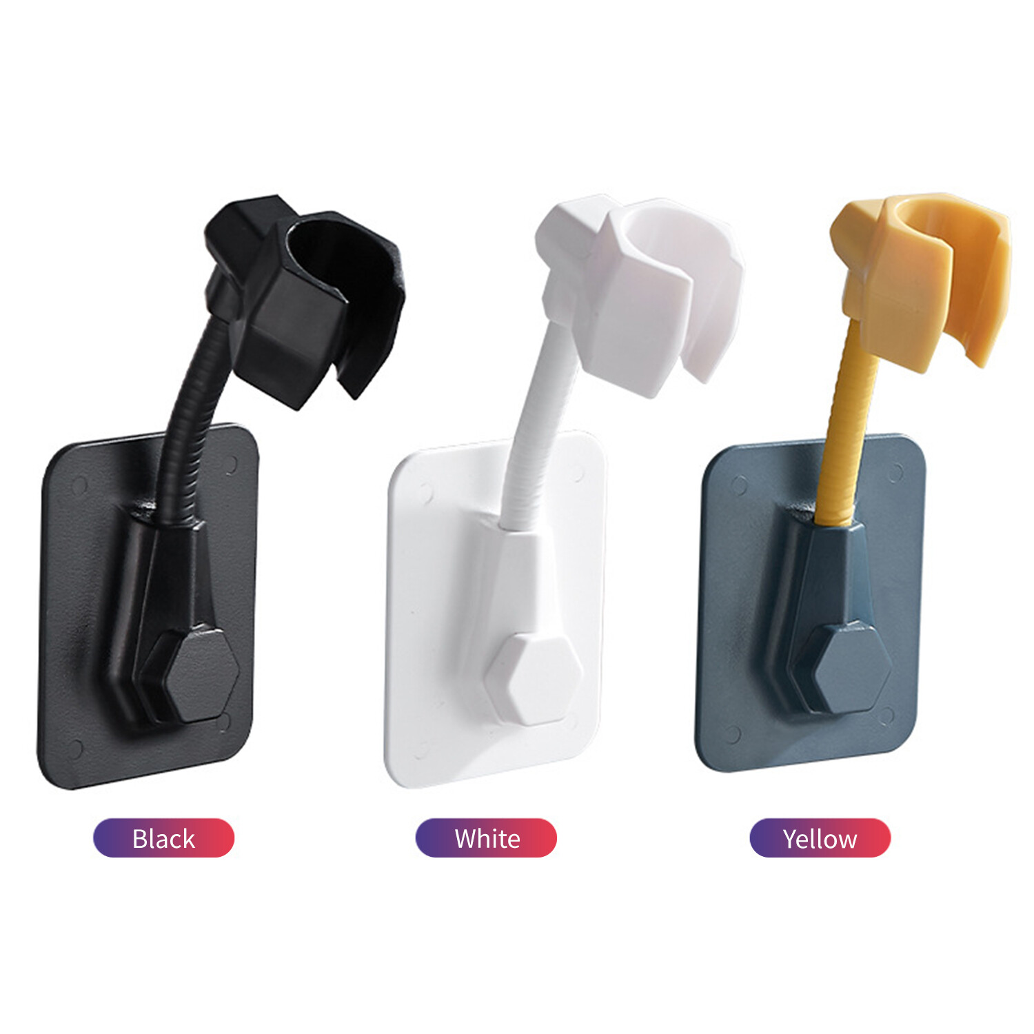 Giá Đỡ Vòi Hoa Sen Xoay 360 ° Giá Đỡ Vòi Hoa Sen Cầm Tay Gắn Tường Có Thể Điều Chỉnh Tự Dính Giá Đỡ Vòi Sen Inox Thay Thế Cho Bồn Tắm Phòng Tắm