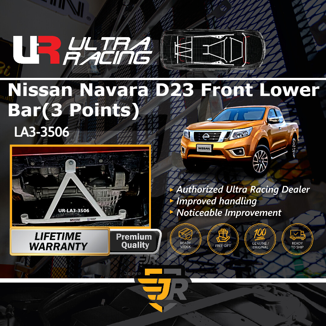 Ultra Racing Safety Bar Nissan Navara D23 2014 2.5 Front Lower Bar 3