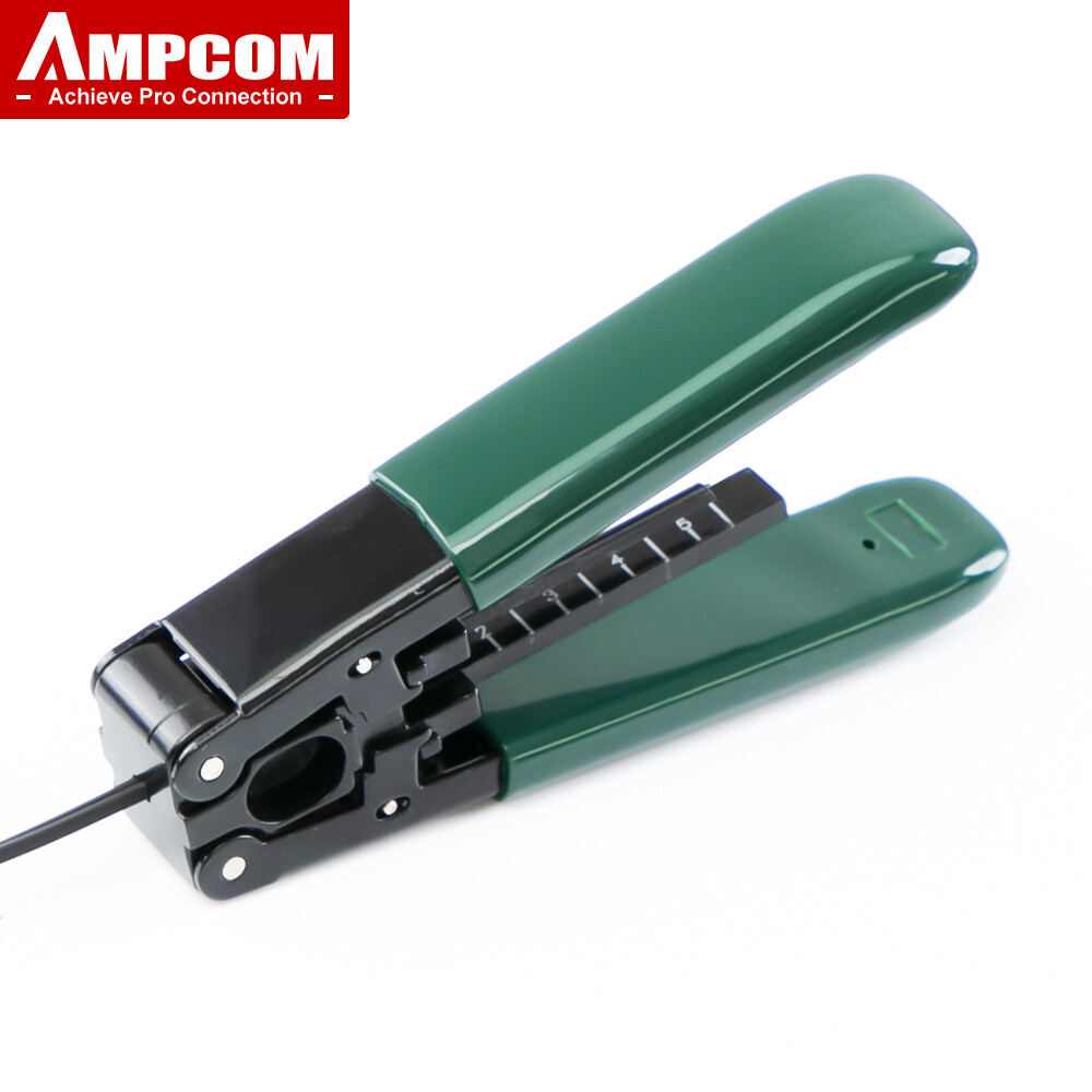 Ampcom ftth drop cable stripper, 1 or 2 cores 3.1x2mm standard fiber optical stripping tool