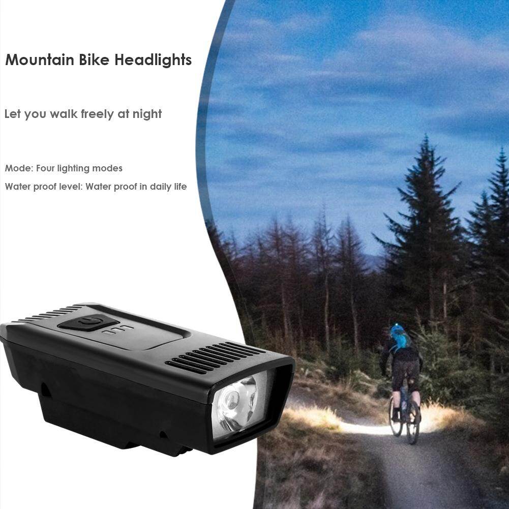 Bike Front Light USB Rechargeable 4 Mode Bicycle Headlight Flashlight Lamp