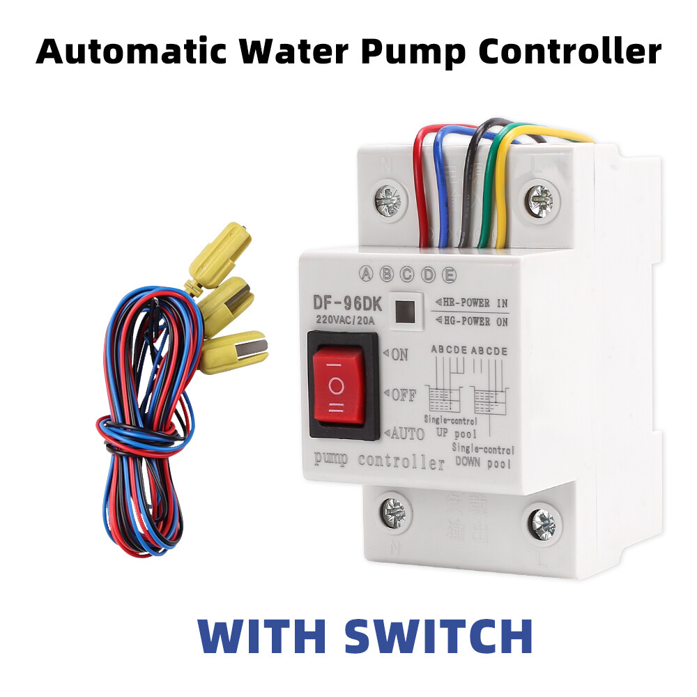 DF-96DK Automatic Water Level Controller Switch 20A 220V Water tank Liquid Level Detection Sensor Water Pump Controller