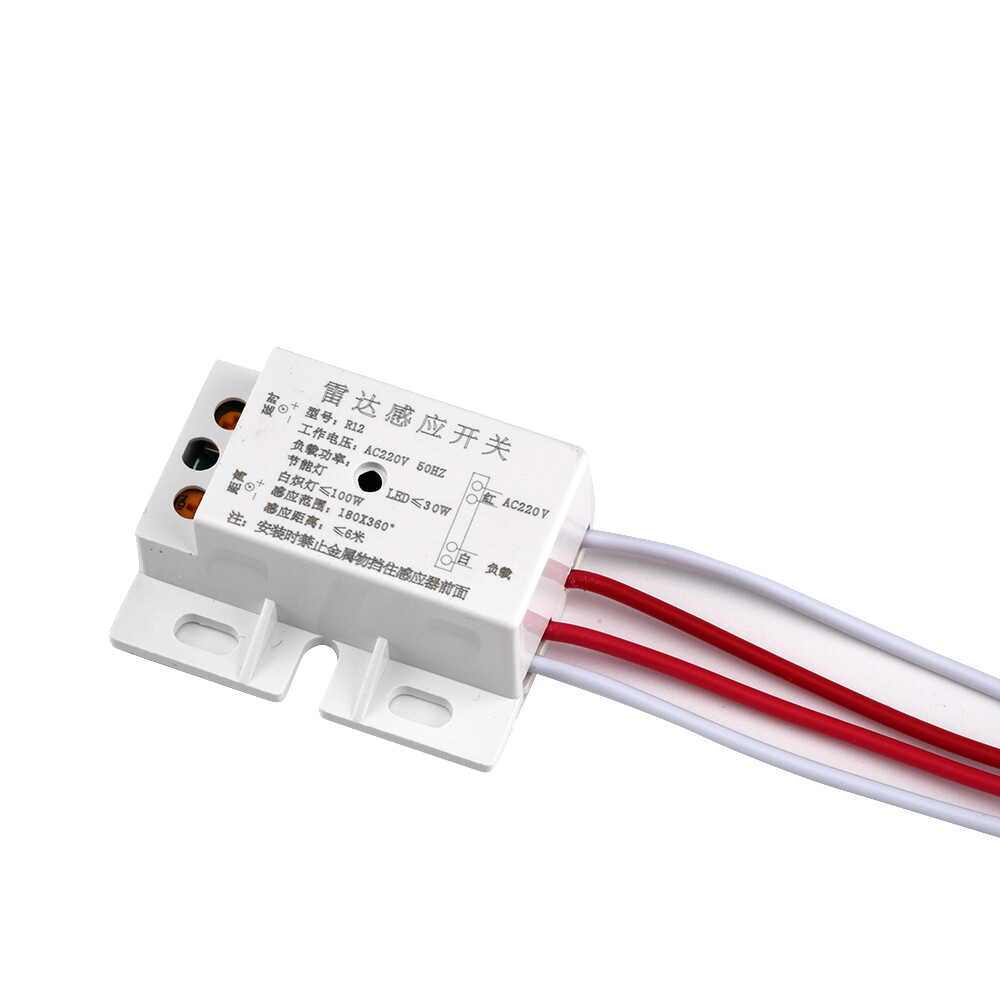 220V Auto Infrared Body Motion Sensor PIR Sensing Switch Microwave Radar Sensor