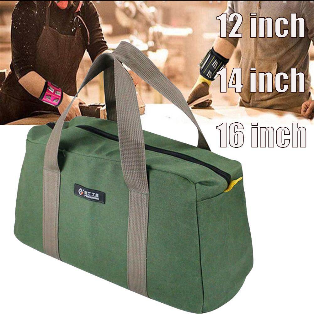Túi Đựng Dụng Cụ Cầm Tay  Bằng Vải Canvas Đa Chức Năng Chống Nước Có Thể Xách Tay Tua Vít Kìm Bộ Phận Kim Loại Túi Đựng