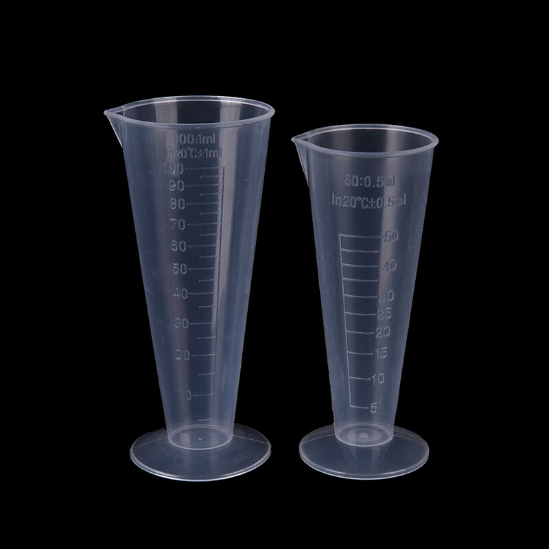 Graceful 50ml 100ml Transparent cup scale Plastic measuring cup Measuring Tools NEW,