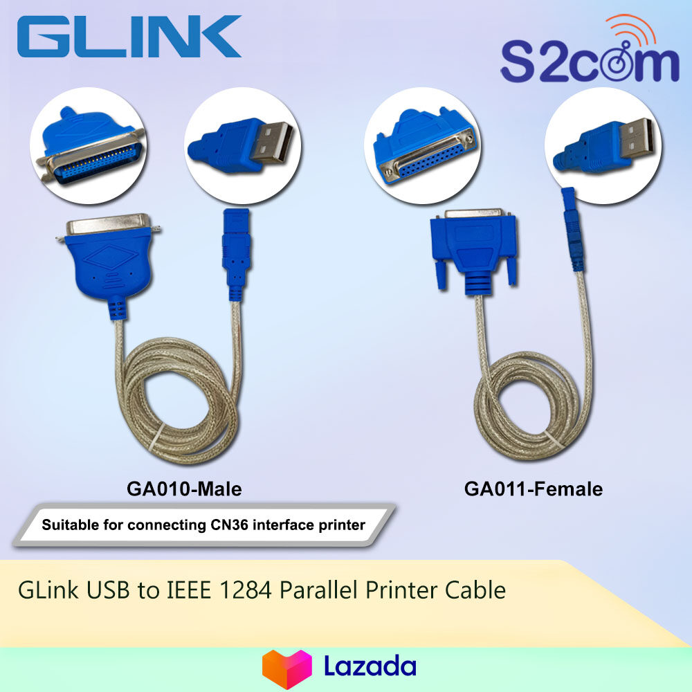 Glink Usb To Ieee 1284 Parallel Printer Cable 