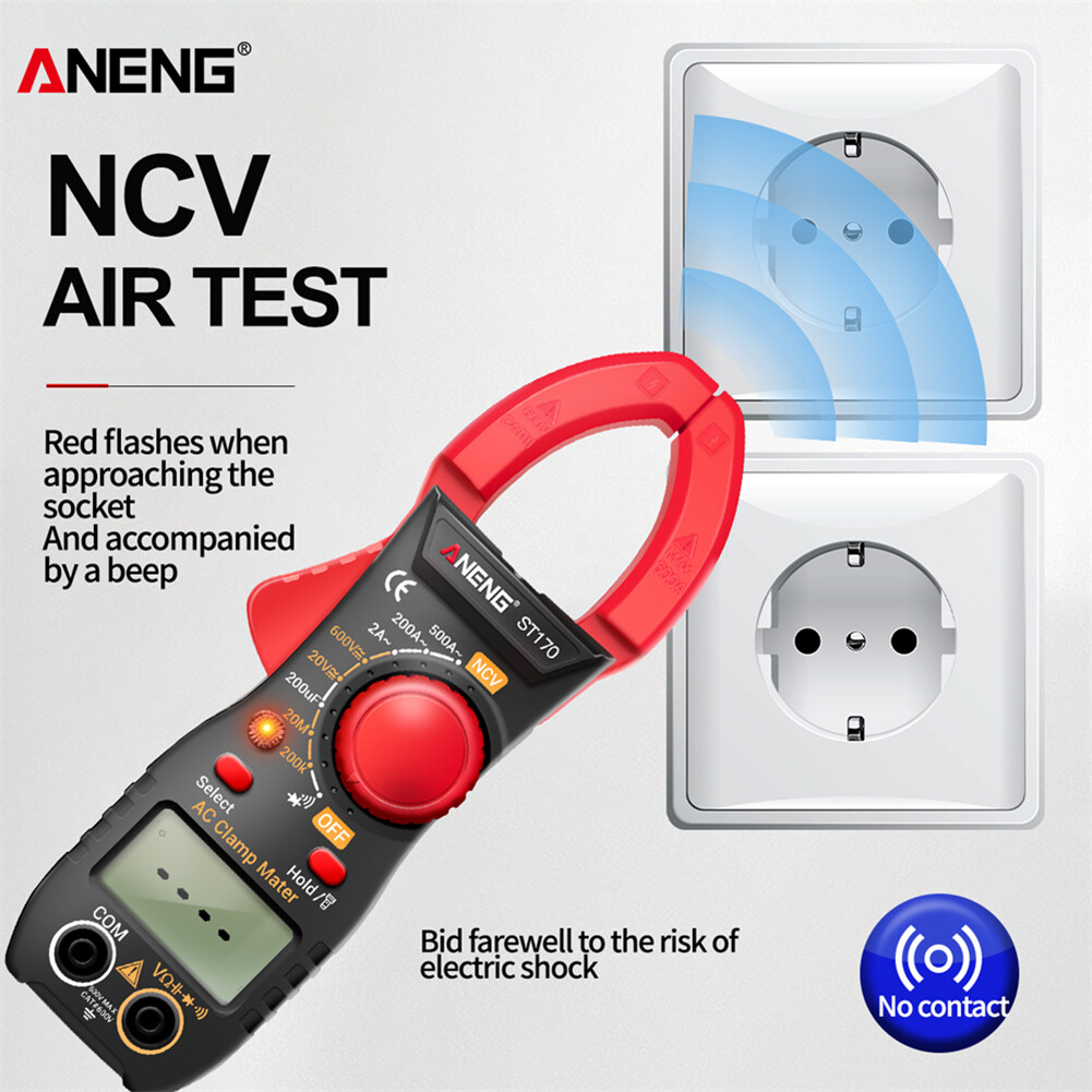 [Moscow Six] ♬ Digital Clamp Meter DC/AC Current Multimeter Ammeter Voltage NCV Ohm Tester