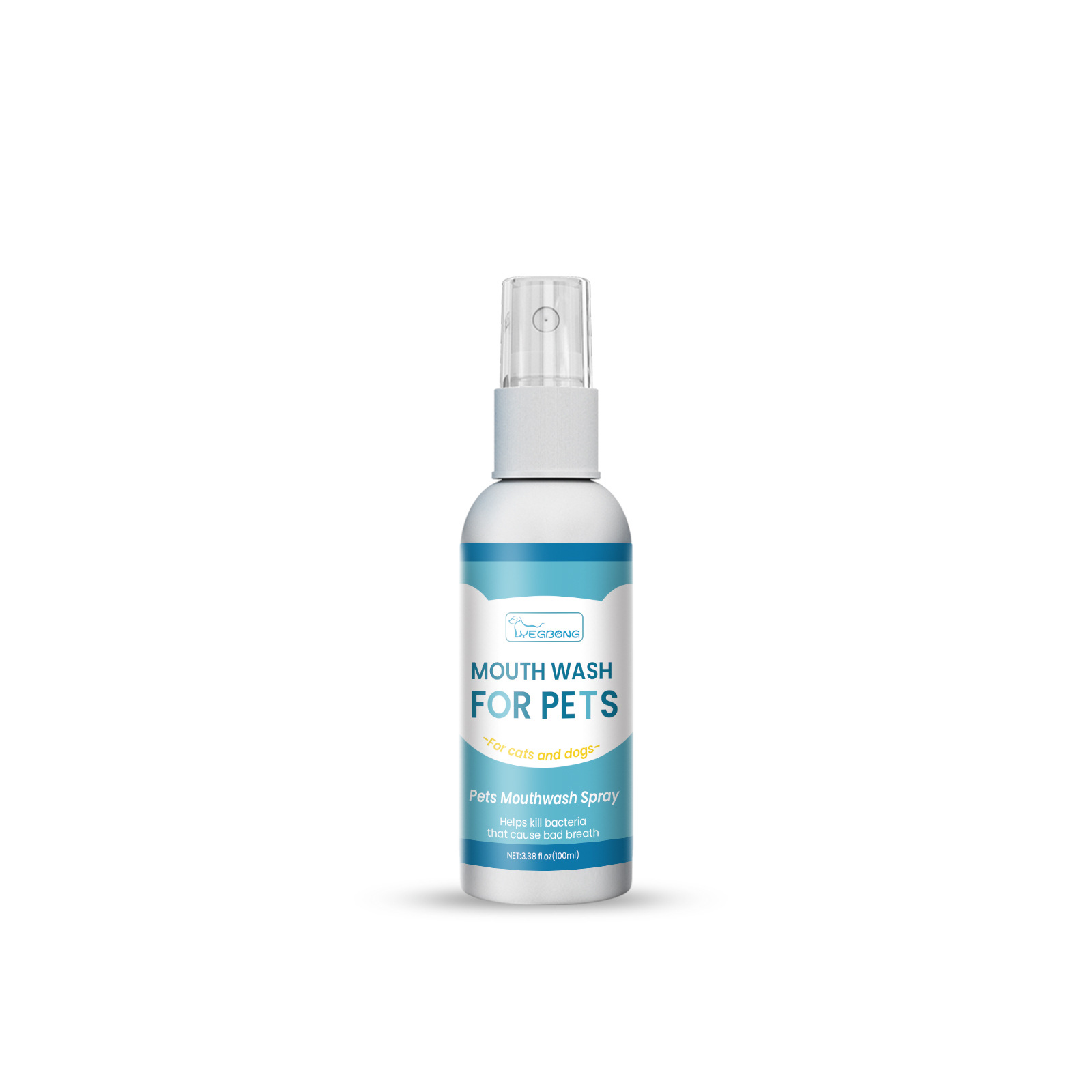 YEGBONG Pet tartar remover remove calculus, yellow teeth bad breath, teeth cleaning, teeth cleaning, oral cleaning spray Pet Mouth Spray Yellow tooth mouth cleaning spray for dogs and cats 100ML