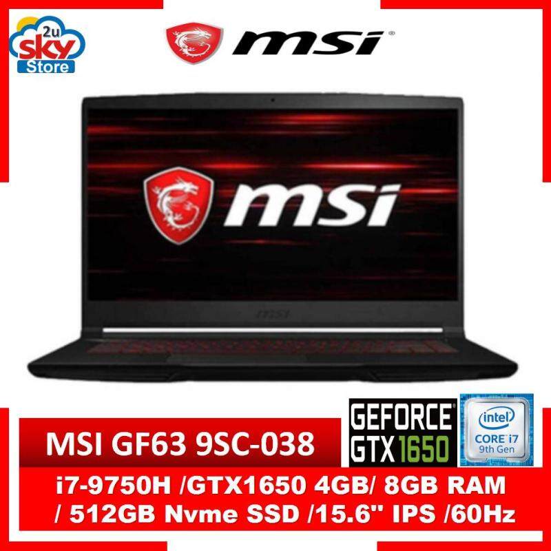 MSI GF63 9SC-038 15.6 FHD IPS Gaming Laptop Malaysia