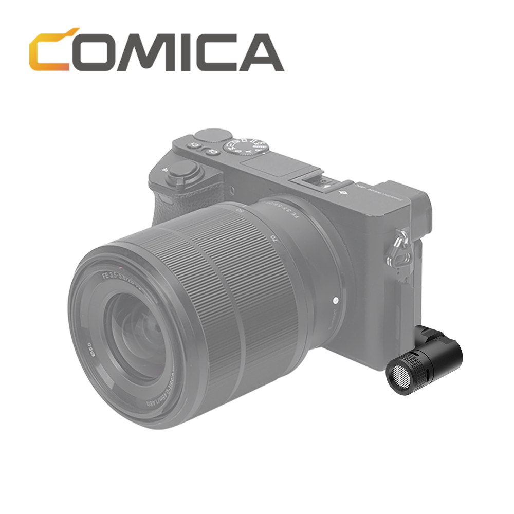 Comica CVM-VS07 Mini Microphone micrô điện dung cho ghi âm Mini Microphone cho điện thoại vlog cho điện thoại thông minh, máy tính bảng, máy ảnh, GoPro 7/8, máy tính xách tay và hệ thống Micro không dây