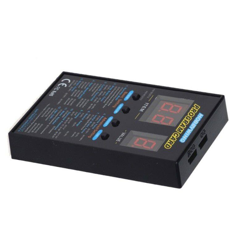 Thẻ Chương Trình Xe Hơi 120A RC Thẻ Chương Trình LED Thẻ Hộp Không Chổi Than Thẻ Cài Đặt ESC Điện Áp 4.8V-6.0V