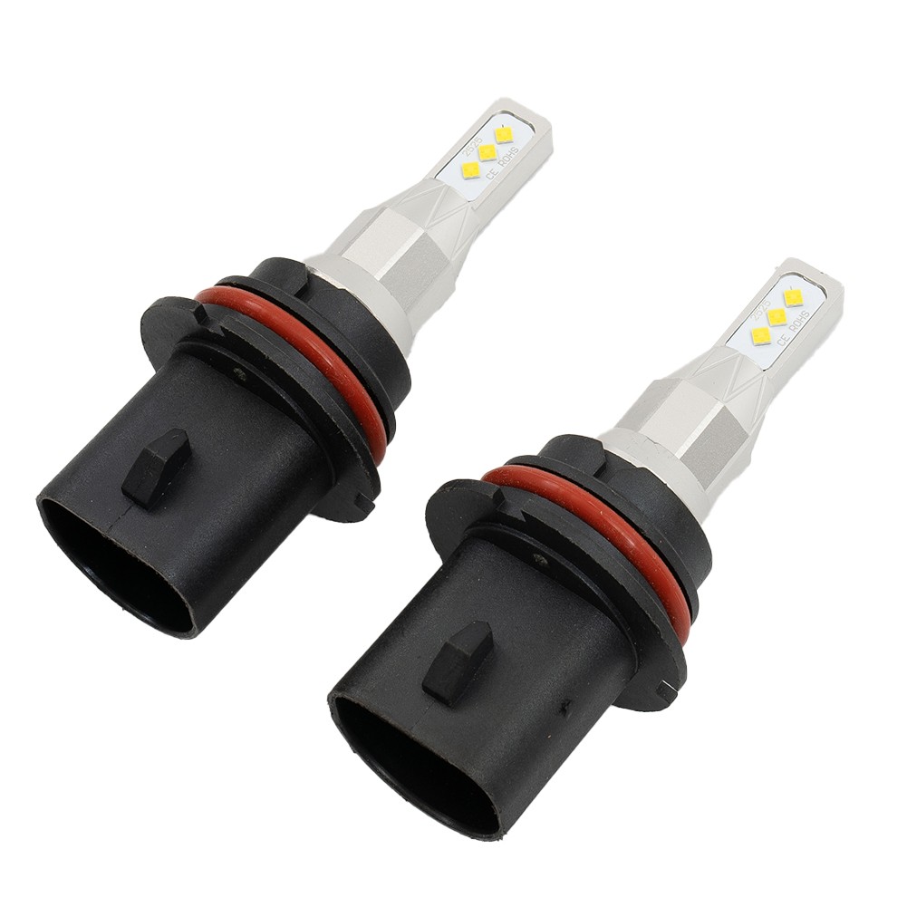 9007 HB5 LED-Headlight Bulbs High Low Beam 6000K White Fanless-Bright 2X