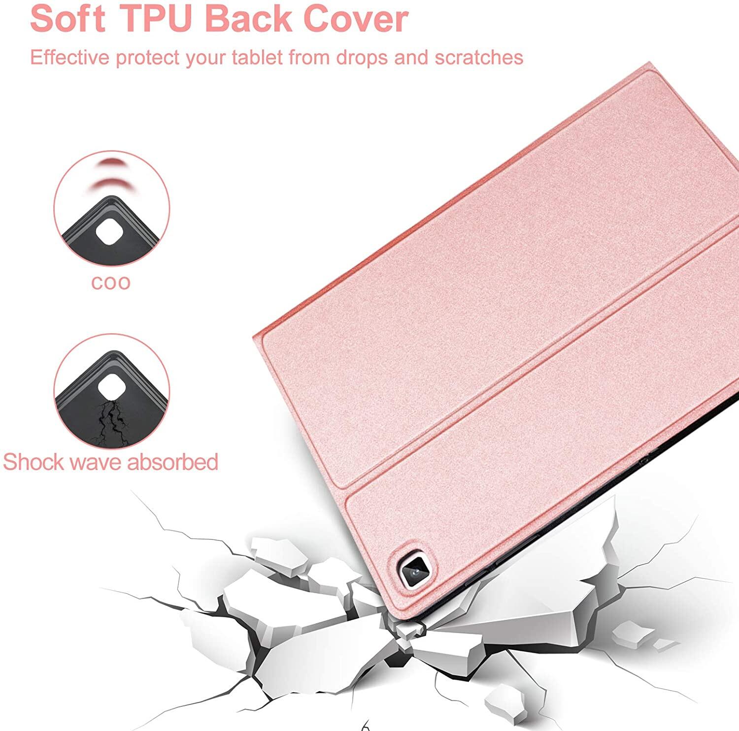 Vỏ bàn phím có chuột bluetooth cho Tab Samsung S9 Plus 2023, Tab S8 Plus 2022, bàn phím không dây có thể tháo rời với nắp giá đỡ trọng lượng nhẹ mỏng cho Galaxy Tab S9 FE Plus, Tab S7 FE/Tab S7 Plus 12.4 inch