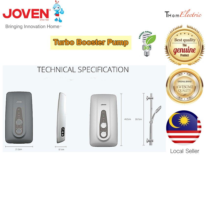 Joven Water Heater Pump (AC) SB11iP RS Instant Type Turbo Booster Low