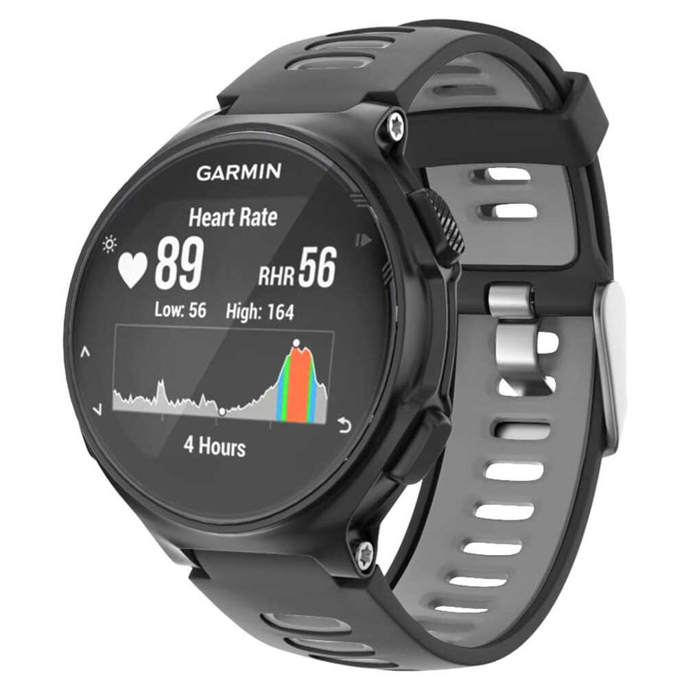 Compatible for Garmin Forerunner 735XT Straps, Soft Silicone Replacement Watch Bands for Garmin Forerunner 230/235/ 620/630/ 735XT Smart Watch