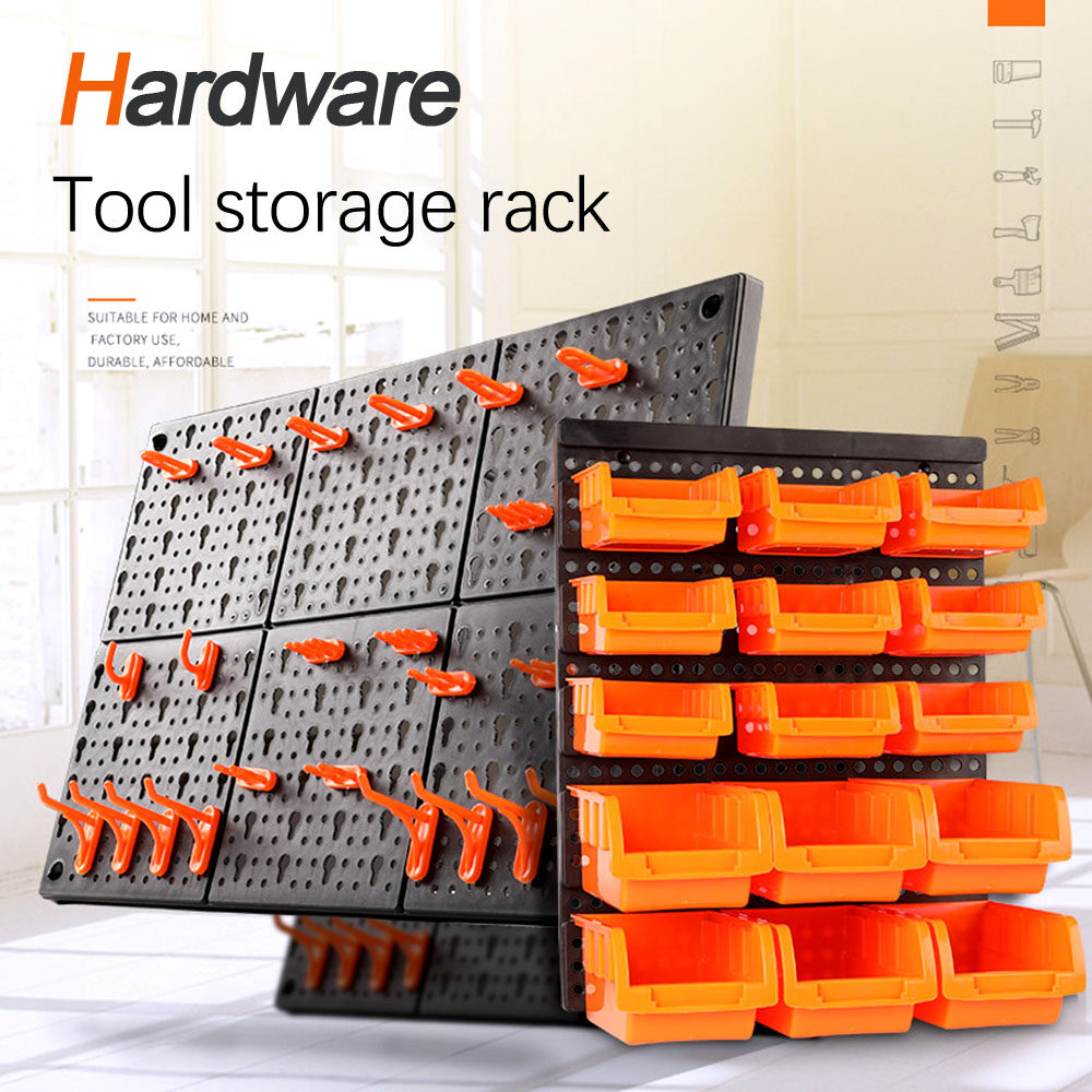 Garage Wall Tool Rack Pegboard + Shelf Tool Organiser/Holder Wall