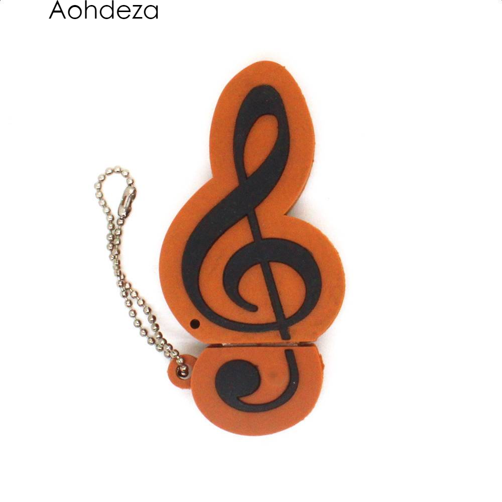 4 styles cartoon music note usb flash drive 64gb u disk 128gb memoria stick pendrive pen drive 4gb 8gb 16gb 32gb cle
