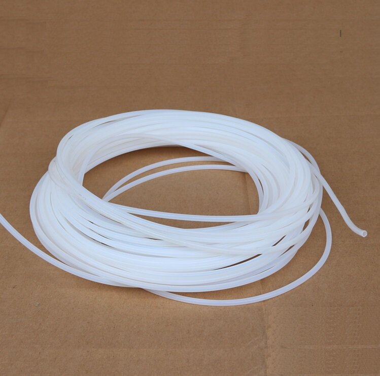11~30L PTFE Tube F46 Insulated Capillary Heat Protector Transmit Hose Rigid Temperature Corrosion Resistance 150V （Translucent）-5Meter