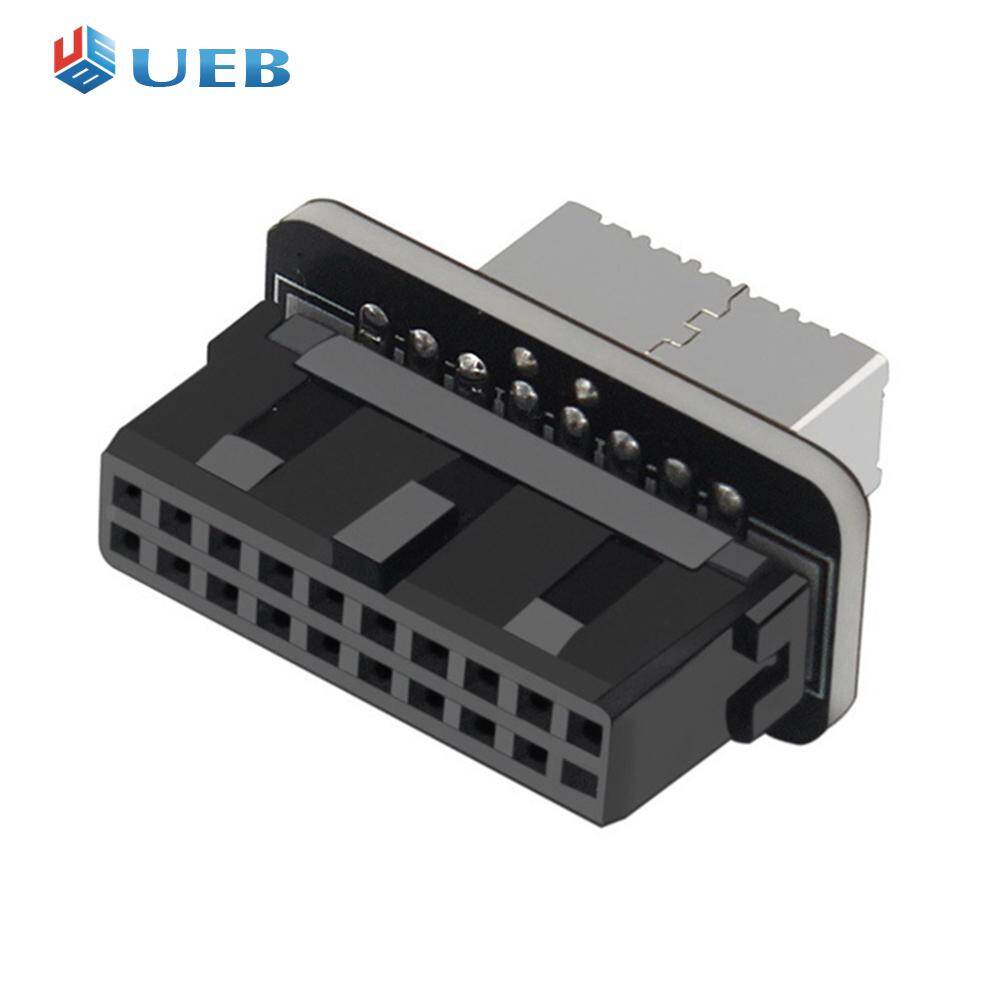 Motherboard USB3.0 19P/20P to TYPE-E 90 Degree Converter Adapter Chassis Front Type C Plug-in Port