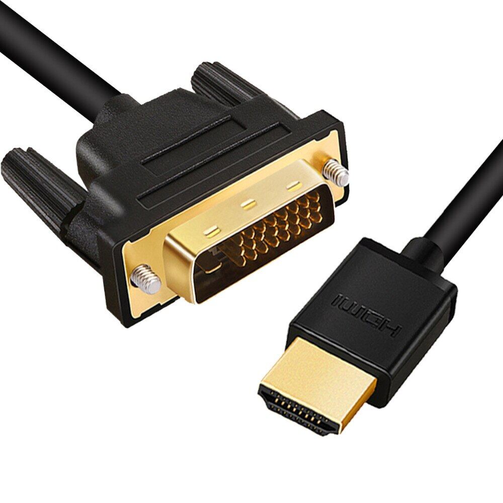 Hdmi to dvi hdmi dvi-d 24+1 pin adapter 1080p dvi d male to hdmi converter cable for hdtv dvd projector 1m high speed