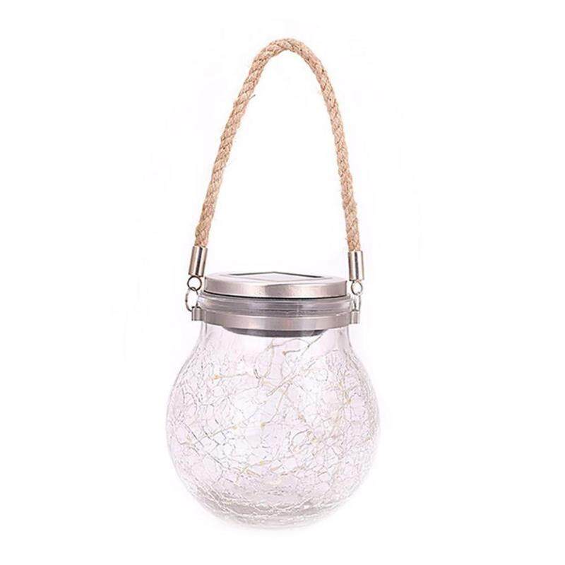 LED Đèn Lọ Thủy Tinh Mặt Trời Ánh Sáng Năng Lượng Mặt Trời Glass Đèn Treo Đối Với Ngoài Trời Vườn Trang Trí Sân