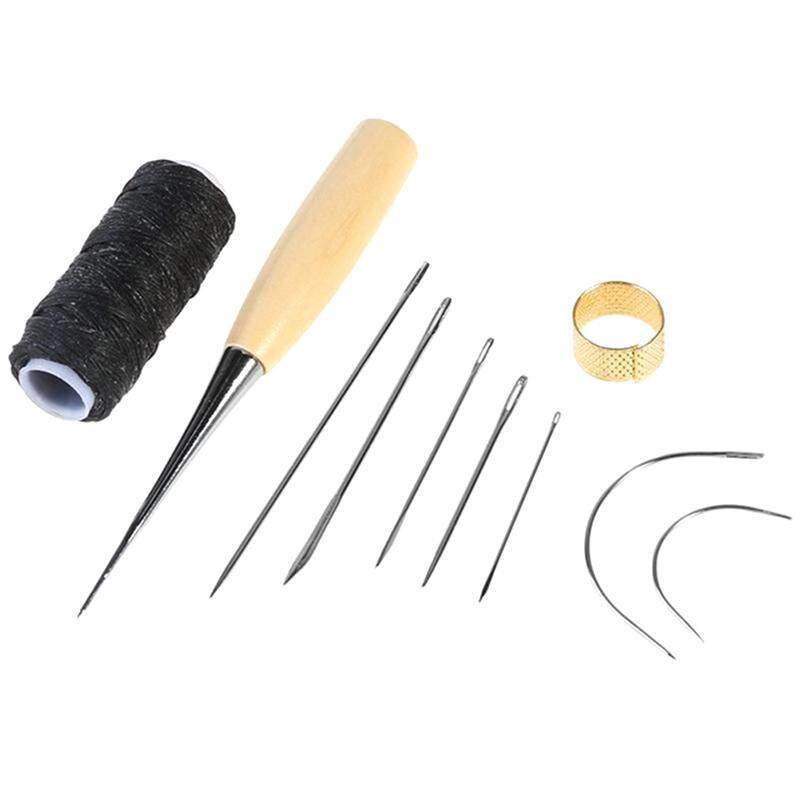 10 chiếc Bao Da Kim May Khâu Kim Bộ Chủ Đề Thimbles Giày Dụng Cụ