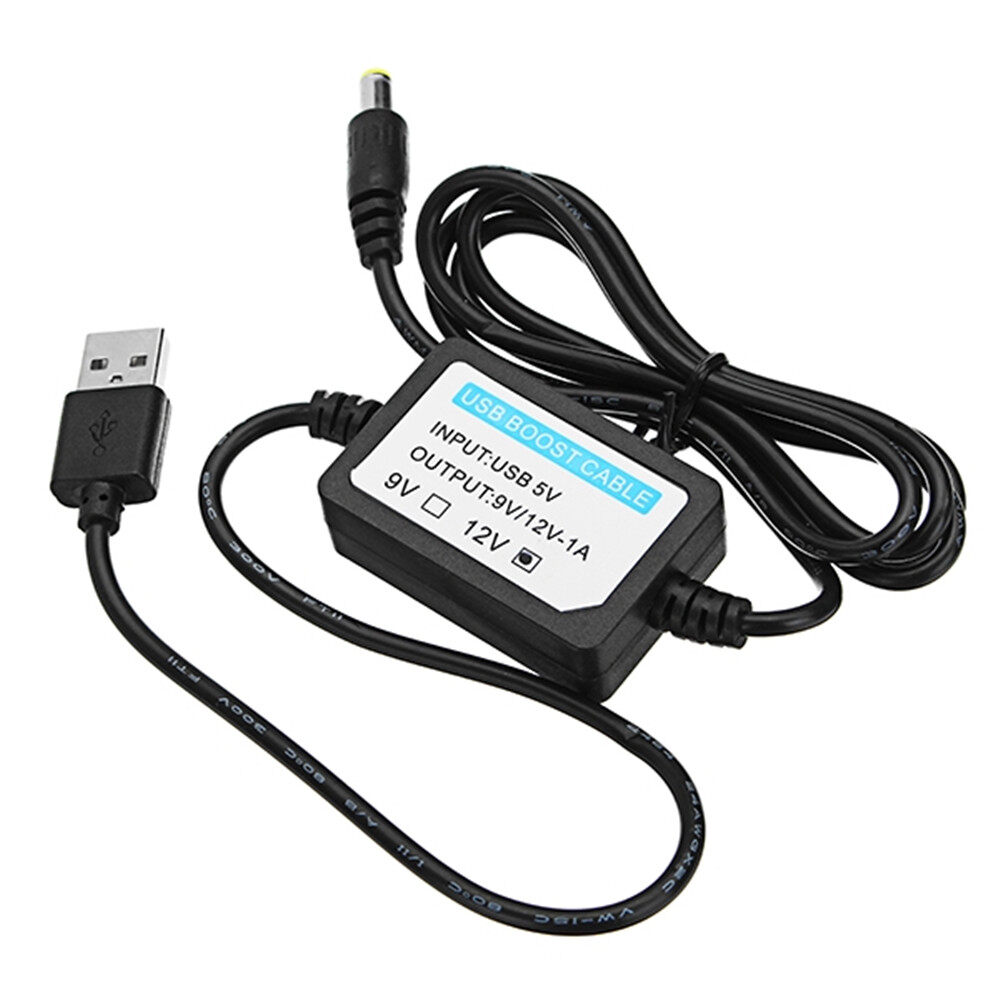 1* Practical Power Cord Module 1.3 Meter 1A USB Boost Line DC 5V To 12V Step Up Module Converter Boost Adapter Cable