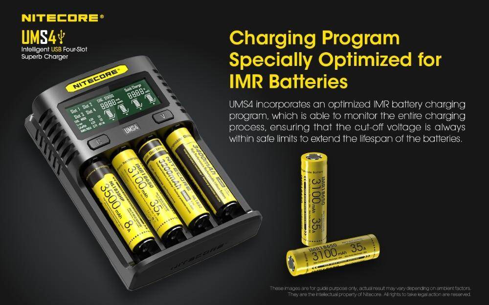 NITECORE UMS4 UMS2 Intelligent QC Fast Charging 4A Large Current Multi - Compatible USB Charger