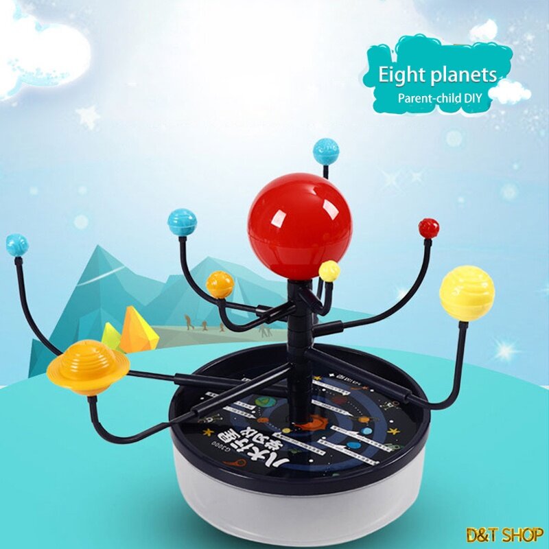 solar system eight planets model science kit DIY assembly parent-child ...