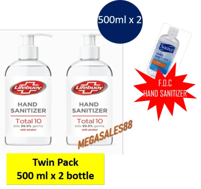 Lifebuoy Total 10 Hand Sanitizer 500ml gel